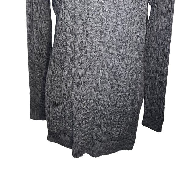 Jeanne Pierre Womans L Closed /Open Cable Knit Longsleeve Gothic Turtleneck - Picture 5 of 7